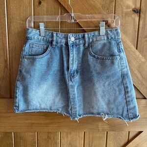 Women’s size small blue jean miniskirt